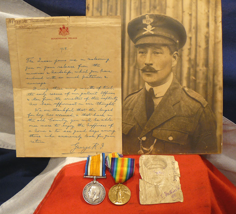 Part of a Superb WW1 Machine Gunner's Collection, British and German. A Superb & Fabulous Set of POW Medals, Plus, a Letter From the King & Two Photographs. 1 Signed, of a Machine Gunner of the Most Collectable WW1 British Machine Gun Corps