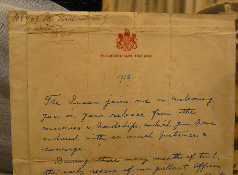 Part of a Superb WW1 Machine Gunner's Collection, British and German. A Superb & Fabulous Set of POW Medals, Plus, a Letter From the King & Two Photographs. 1 Signed, of a Machine Gunner of the Most Collectable WW1 British Machine Gun Corps