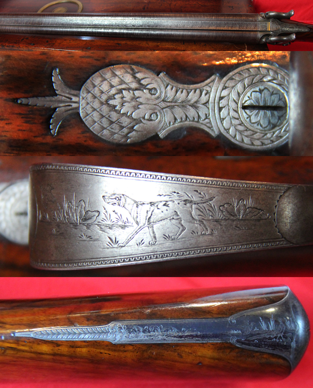 A Simply Wondrous, And An Absolute Beauty of a Cased, Double Barrelled Percussion Sporting Gun, Tools, Powder Flask Cleaning Rod, Nipple Key, Ramrod With Multi Heads, Turnscrew Etc. Bespoke Made Circa 1835. Maker to The King. W Parker Master Gunsmith