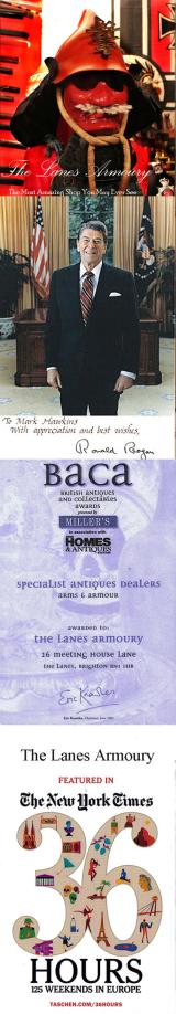 The Lanes Armoury, Described To Us Every Day, By Hundreds of Our Daily Visitors, Including, By President Ronald Reagan Over 40 Years Ago, As, Probably, The Most Amazing & Very Best Shop In Britain & Especially Featured in The New York Times