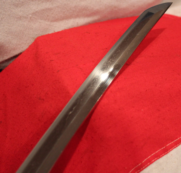 A Most Fine & Beautiful Koto Period Katana Signed Sukesada of Bizen Dated 1560. With Original & Exceptionally Rare Original Dutch Black-ship 1540’s Imported Leather Bound Tsuka. With Original Japanese Insect Pattern Embossing