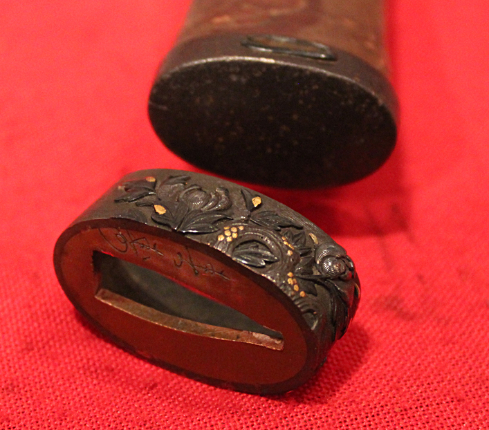 A Most Fine & Beautiful Koto Period Katana Signed Sukesada of Bizen Dated 1560. With Original & Exceptionally Rare Original Dutch Black-ship 1540’s Imported Leather Bound Tsuka. With Original Japanese Insect Pattern Embossing
