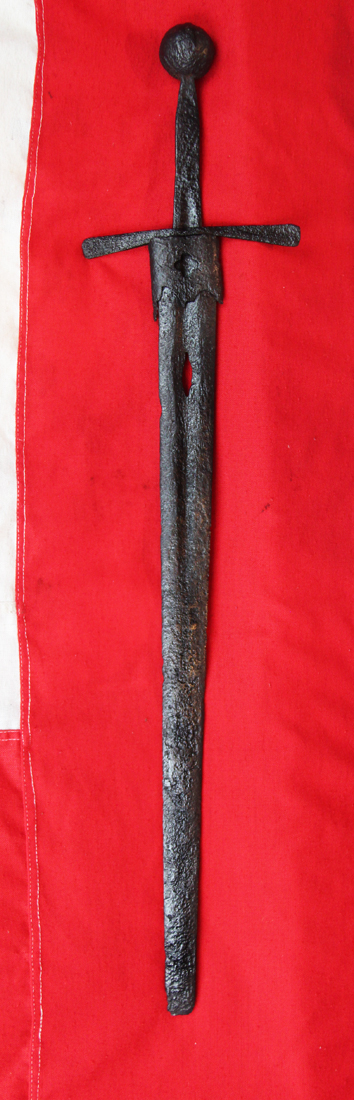 A Museum Quality Original & Ancient, Crusades Period, King Edward Ist Medieval Knights Sword, 13th century. Used During The Time of Edward Longshanks, William Wallace and Robert The Bruce, Used By Both English & Scottish Knights During That Historic Era