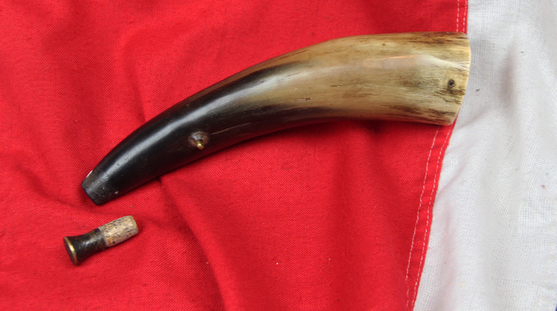 A Good Early Naval Merchantman Ship's Cannon Priming Flask