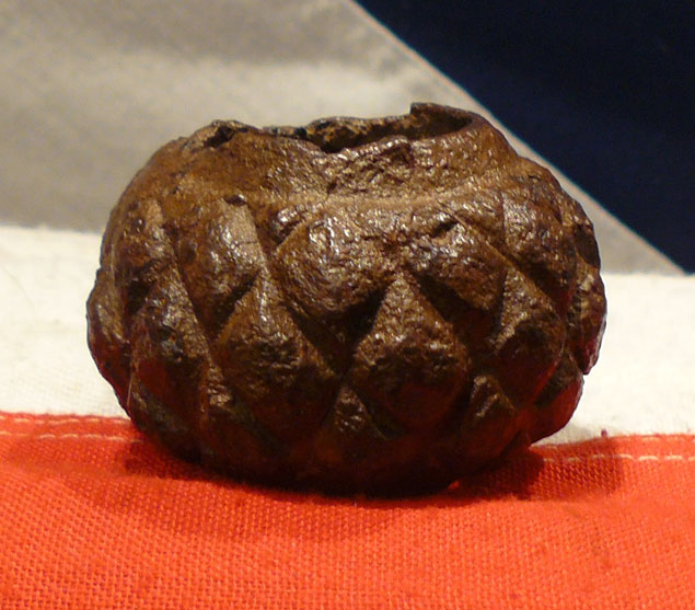 An Original Ancient Medieval 13th Century, Knight's, Iron Battle Mace & Scorpion Flail MaceHead