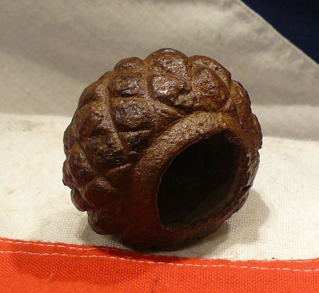 An Original Ancient Medieval 13th Century, Knight's, Iron Battle Mace & Scorpion Flail MaceHead