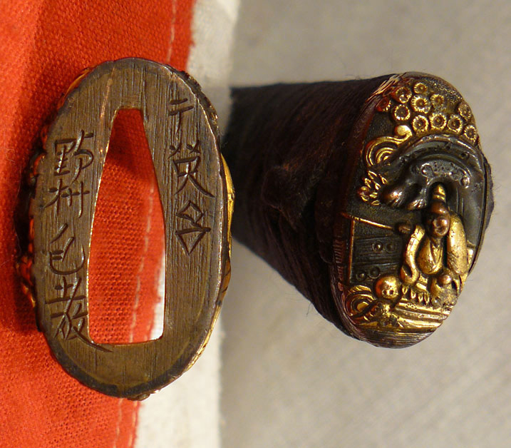 A Simply Magnificent 17th Century Samurai Katana with Signed Soten Gold and Shakudo Mounts. A Spectacular Museum Grade Katana