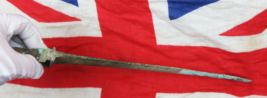 A Superb Excavated & Fragmented Bronze Age Sword 3200+ Years Old. Seige of Troy Period