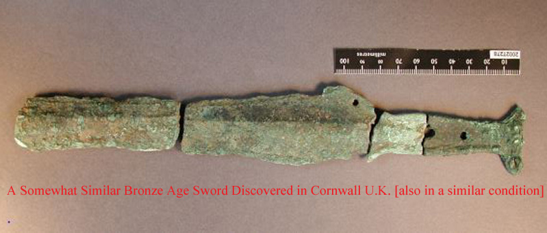 A Superb Excavated & Fragmented Bronze Age Sword 3200+ Years Old. Seige of Troy Period