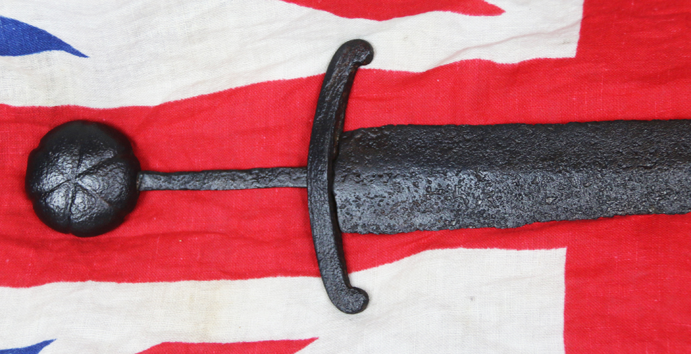 A Fabulous, Original, Museum Piece, A Medieval Knight's 13th to 15th Century Long Dagger From the Time of the Plantagenet & Lancastrian Kings, From Henry IIIrd, Edwards I/II/III, Richard IInd to King Henry IVth, & King Henry Vth's Battle of Agincourt