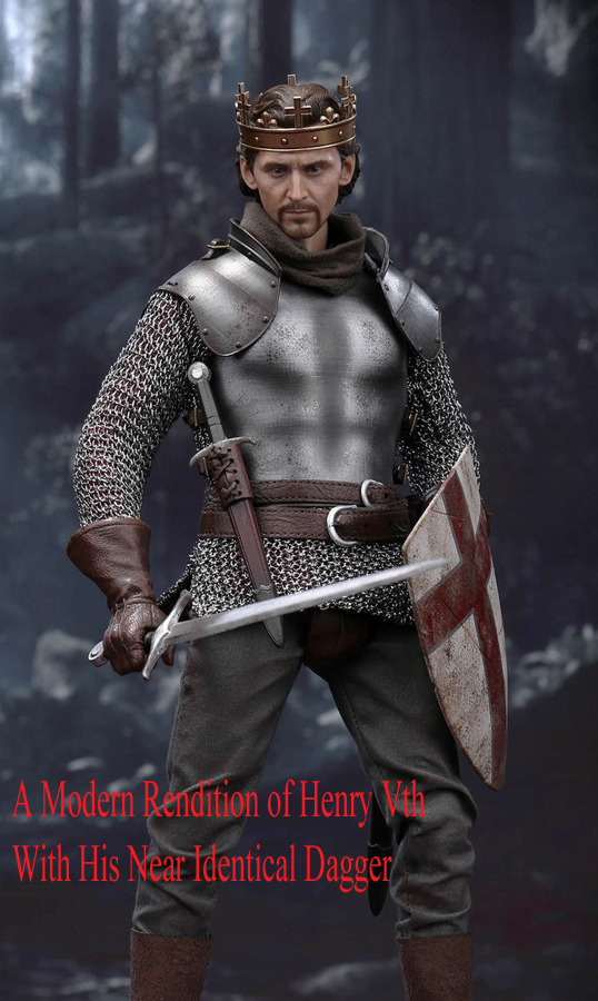 A Fabulous, Original, Museum Piece, A Medieval Knight's 13th to 15th Century Long Dagger From the Time of the Plantagenet & Lancastrian Kings, From Henry IIIrd, Edwards I/II/III, Richard IInd to King Henry IVth, & King Henry Vth's Battle of Agincourt