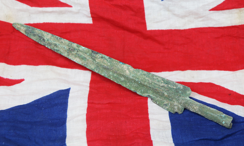 A Superb Excavated ‘Grand Tour’ Fine Bronze Age Lance Head, Trojan War Period 3200+ Years Old. From the Legendary Age of Hector, Agamemnon,Paris, Helen of Troy and Achilles