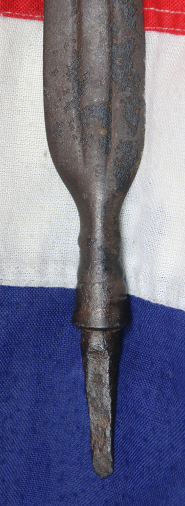 A Superb, Original, 15th Century Tanged Lance Head From the Battle Of Agincourt of 1415 . Acquired in the 1820's at a ‘Grand Tour’ Battle Site