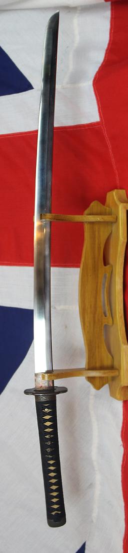 A Powerful Long & Formidable Samurai Antique Shinto Period Katana Signed Blade, of Shumada Kami Taira Yoshisuka, With an Incredible Yadome no Jutsu, Arrow Defensive Blocking Mark & Matsushiro Sinano School Koshirae