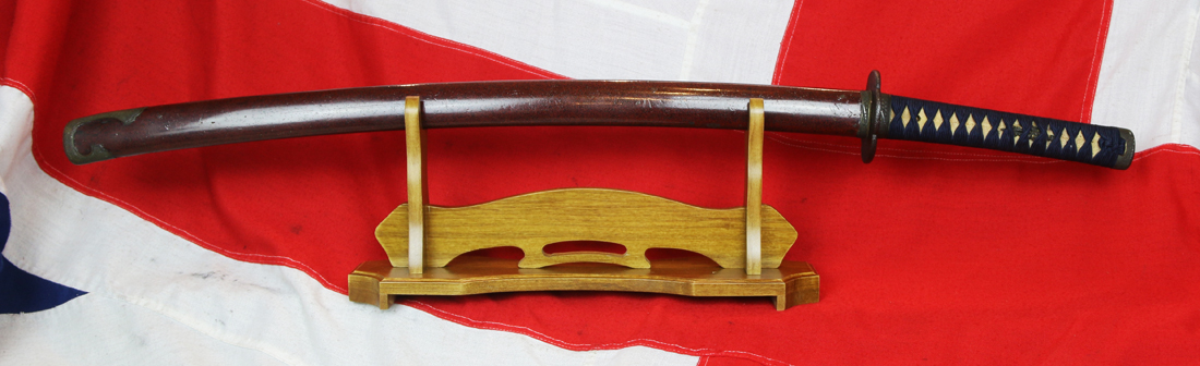 A Very Good & Beautiful Shinto Long Katana Signed Chikanobu. Very Good, Unique Matsushiro Sinano Sinchu & Silver Line Koshirae. Gold and Shakudo Dragon Clutching The Pearl Of Wisdom Menuki. Circa 1680.