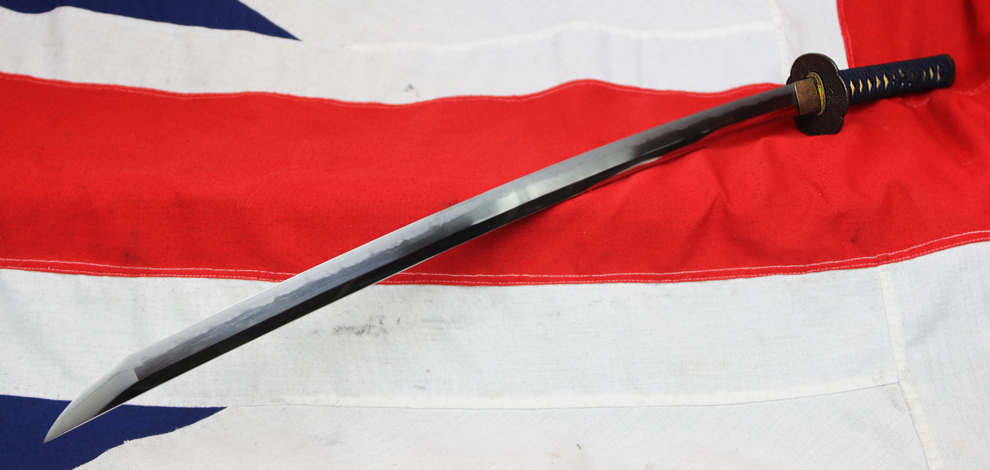 A Very Good & Beautiful Shinto Long Katana Signed Chikanobu. Very Good, Unique Matsushiro Sinano Sinchu & Silver Line Koshirae. Gold and Shakudo Dragon Clutching The Pearl Of Wisdom Menuki. Circa 1680.