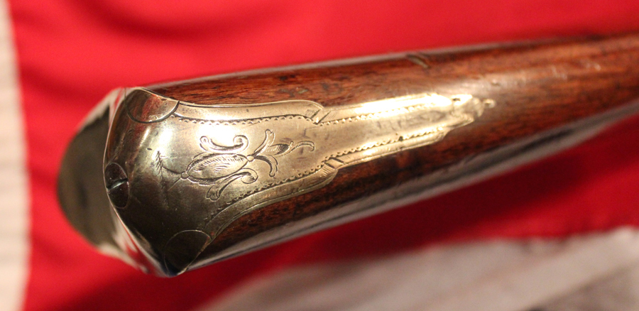 Fine, Incredibly Beautiful Presentation, King George IIIrd Brass Barrel Blunderbuss. Presented to John Holmes, of HMS Thunderer 'As A Token Of Regard' in London 1800. Potentially, It May Have Seen Service At the Battle of Trafalgar. By Thomas, of London