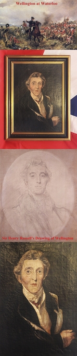 19th Century Oil Portrait of Arthur Wellesley, 1st Duke Of Wellington, The Iron Duke, The Victor Of Napoleon’s Waterloo in 1815, With Marshal Blucher.