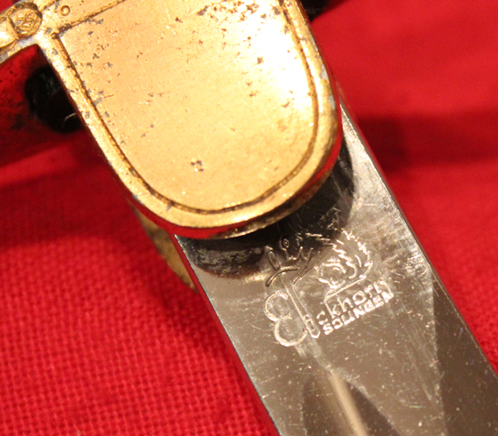 A German Army Third Reich Period, Officers Sword By Eikhorn of Solingen