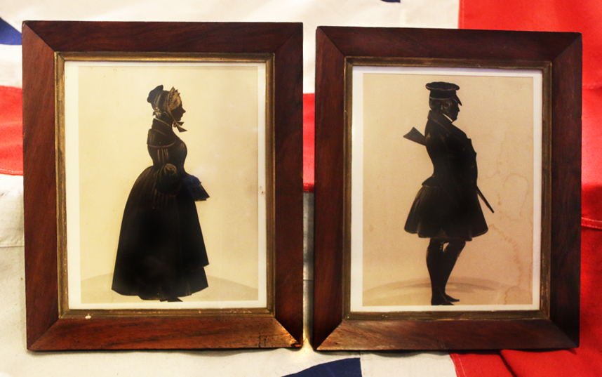 Another Fabulous Christmas Gift Idea. A Superb Pair of Regency Silhouette Portraits of a Scottish Lady and Gentleman, Possibly by George Atkins