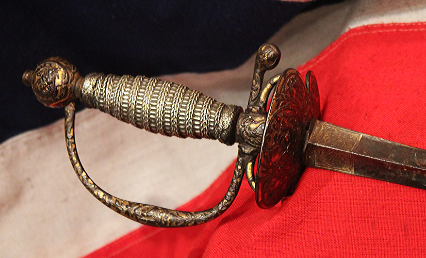 A Wonderful 18th Century French Small-Sword of Parcel Gilt and Blued Steel A Simply Stunning Museum Grade Piece