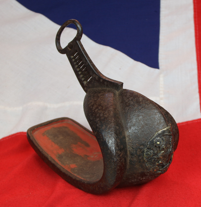 A Very Attractive, Edo Era 17th to 18th Century Samurai's Tetsu Abumi Stirrup,