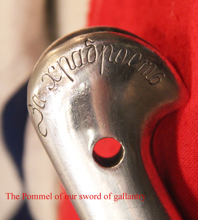 A Most Rare, Original, Romanov, Russian Cossack Solid Silver Shashka & Silver Cossack Whip With Concealed Dagger, 'The Imperial Russian Honour Sword & Nagaika Awards of Gallantry' Awarded by The Czar The Russian Version of the British Victoria Cross