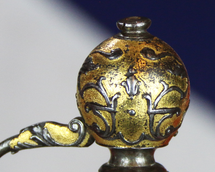 A Wonderful Museum Grade, Rare 18th Century French Small-Sword of Parcel Gilt, Silver & Steel. As Fine As Anything Comparable in the Royal Collection, or Les Invalides Army Museum in Paris.