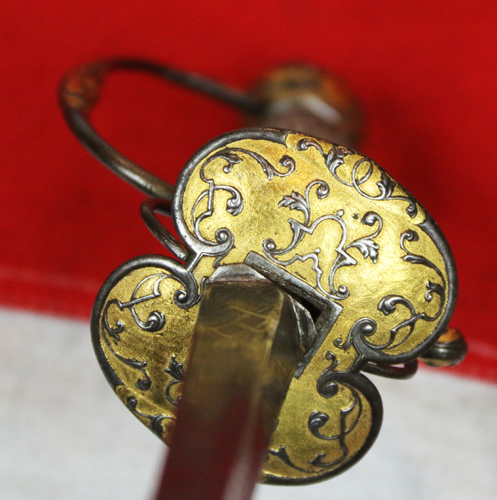 A Wonderful Museum Grade, Rare 18th Century French Small-Sword of Parcel Gilt, Silver & Steel. As Fine As Anything Comparable in the Royal Collection, or Les Invalides Army Museum in Paris.