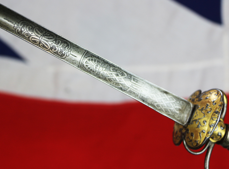 A Wonderful Museum Grade, Rare 18th Century French Small-Sword of Parcel Gilt, Silver & Steel. As Fine As Anything Comparable in the Royal Collection, or Les Invalides Army Museum in Paris.