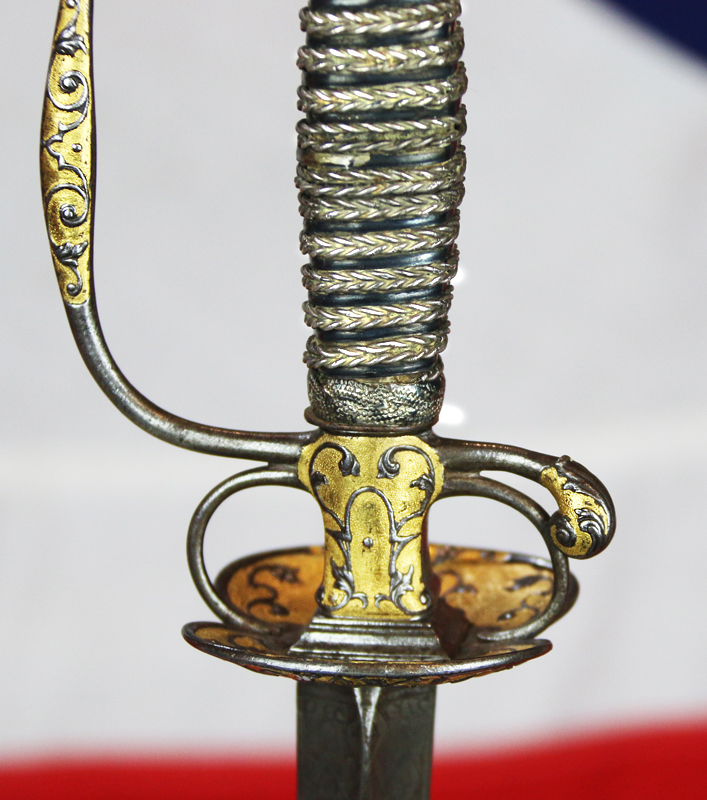 A Wonderful Museum Grade, Rare 18th Century French Small-Sword of Parcel Gilt, Silver & Steel. As Fine As Anything Comparable in the Royal Collection, or Les Invalides Army Museum in Paris.