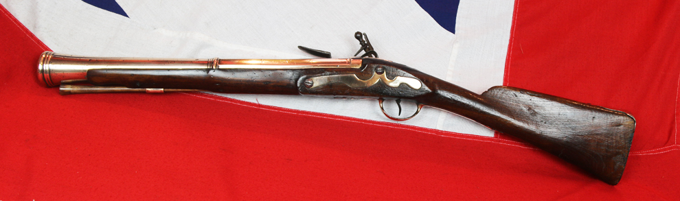 A Fabulous, Incredibly Impressive, Historical & Very Rare Large 1754 American Anglo-French-Indian War & Revolutionary War of 1776 Period Flintlock Sea Service Bronze Cannon Barrel Blunderbuss. A Stunning Work Of Art As Much As A Huge Sea Service Flintlock