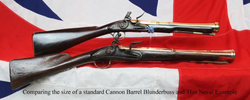 A Fabulous, Incredibly Impressive, Historical & Very Rare Large 1754 American Anglo-French-Indian War & Revolutionary War of 1776 Period Flintlock Sea Service Bronze Cannon Barrel Blunderbuss. A Stunning Work Of Art As Much As A Huge Sea Service Flintlock