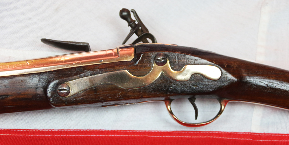 A Fabulous, Incredibly Impressive, Historical & Very Rare Large 1754 American Anglo-French-Indian War & Revolutionary War of 1776 Period Flintlock Sea Service Bronze Cannon Barrel Blunderbuss. A Stunning Work Of Art As Much As A Huge Sea Service Flintlock