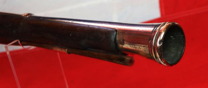 A Fabulous, Incredibly Impressive, Historical & Very Rare Large 1754 American Anglo-French-Indian War & Revolutionary War of 1776 Period Flintlock Sea Service Bronze Cannon Barrel Blunderbuss. A Stunning Work Of Art As Much As A Huge Sea Service Flintlock
