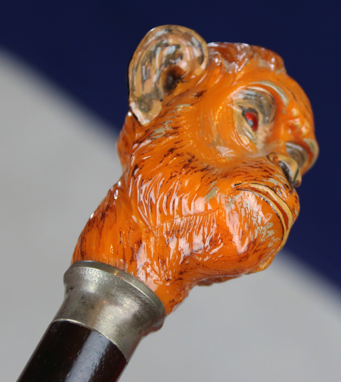 A Wonderful Victorian Dandy Cane, With the Head of an Expressive Monkey