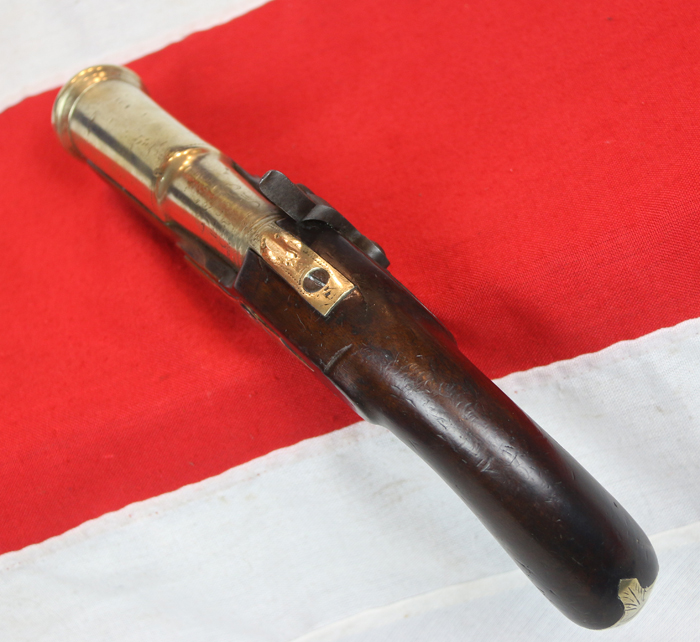 A Simply Fabulous & Incredibly Rare 18th Century Hand Held, Military Grenade & Mortar Launcher 'Cohorn' Pistol, A Huge Cannon Barrelled Blunderbuss