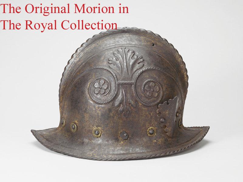 A Former Helmet Created From a Helmet in the Royal Collection. A Victorian, Italian Morion Helmet, Probably From Milan, Circa 1544. Likely Created by Instruction From The Curators Of the Royal Collection In Around 1873