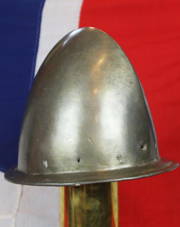 Very Fine Late 16th Century, Morion Cabasset Helmet. A Queen Elizabeth Ist Helmet of the Spanish Armada Period Circa 1570. Captured From the Spanish Fleet, Re-issued to English Musketeers and Pikemen & Used Until the English Civil War of King Charles 1st