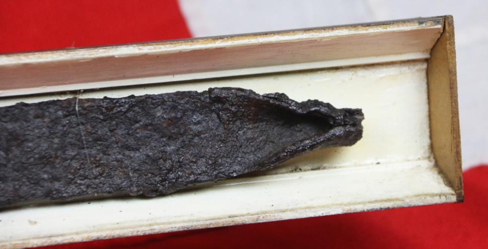 Incredibly Rare British Celtic Iron Age Sword Circa Ist Cent. BC. Made Around a Century Before the Roman Conquest, by Claudius. Amazingly Its Very Type Was Noted in Caeser's Writings During His Time In Britannia. A Durotriges Celts Sword. Discovered 1857