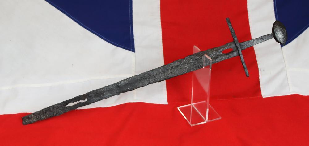 An Original 900 Year Old Templar Crusader Knights era ‘Sword of War’. A Broadsword With Brazil Nut Pommel. From the Period Immediately Following the Norman Conquest & As Used By the Templar Knights To Reclaim The Holy Land.