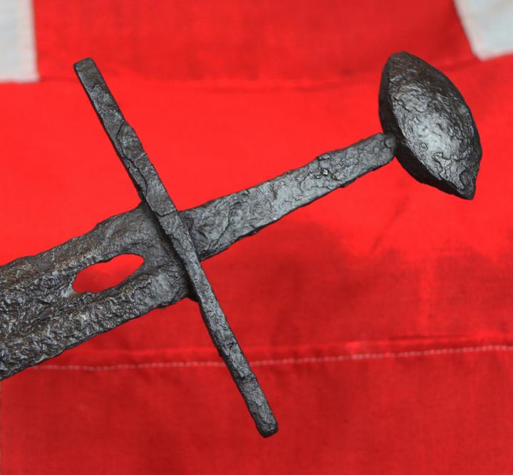 An Original 900 Year Old Templar Crusader Knights era ‘Sword of War’. A Broadsword With Brazil Nut Pommel. From the Period Immediately Following the Norman Conquest & As Used By the Templar Knights To Reclaim The Holy Land.