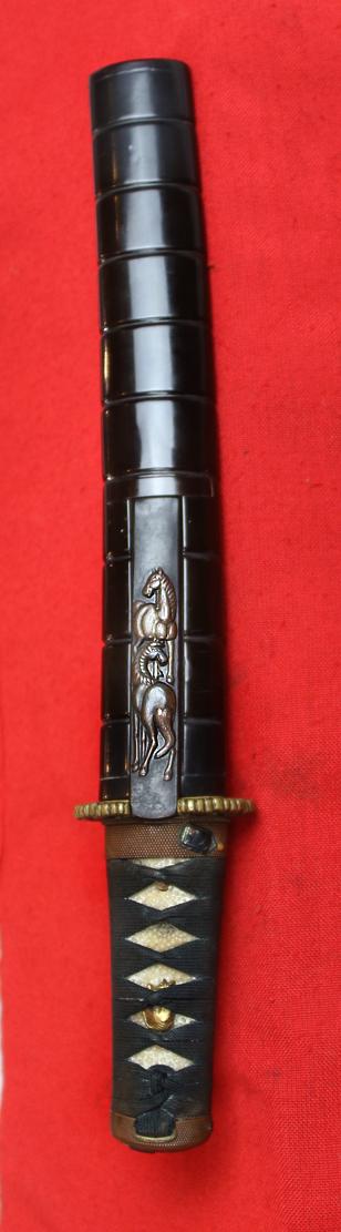 A Marvelous Museum Quality Samurai Tanto, 15th Century, Signed Sukesada, A Famous Line of Exemplary Master Swordsmiths That Continued From the 1400’s To The End of The Tokugawa Shogunate. This Wonderful Tanto is Around 600 Years Old