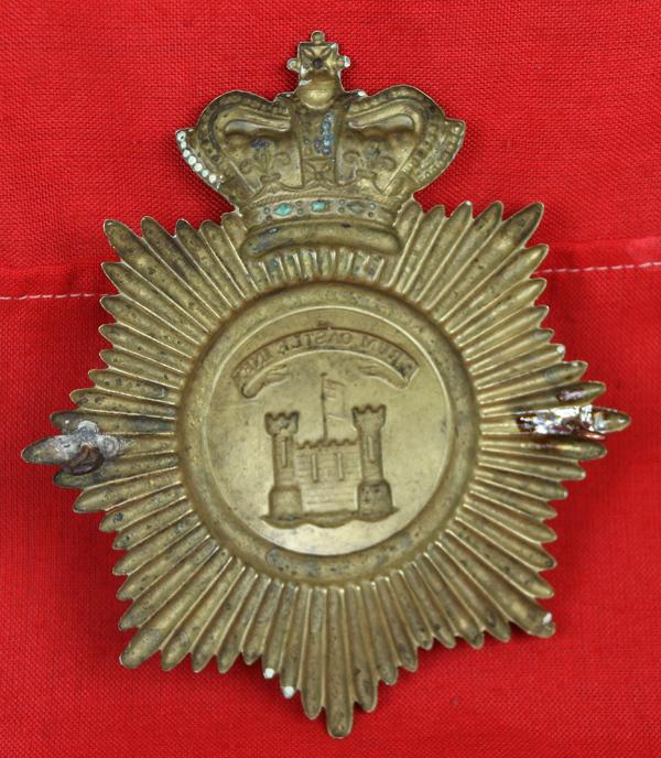 A Most Rare Early19th Century, Georgian to William IVth Irish, Crum Castle Infantryman's Large Shako Helmet Plate