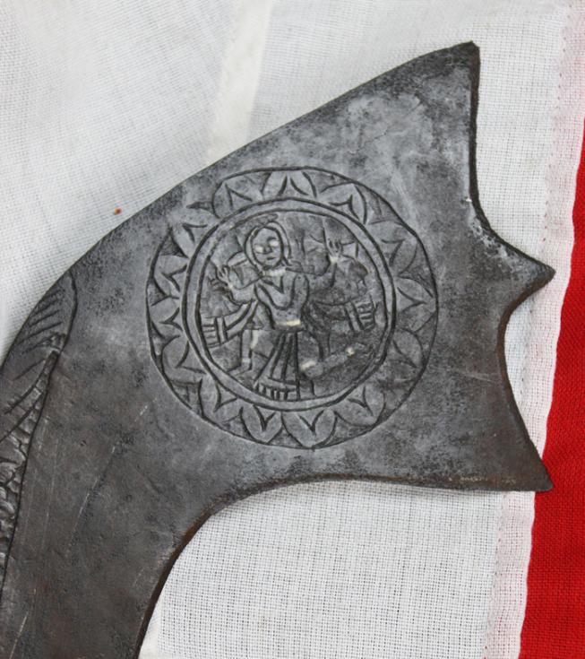 A Superb & Very Rare Sword, From the Indian Sub Continent. A Beautiful 18th Century Kora With Krishna Inlay