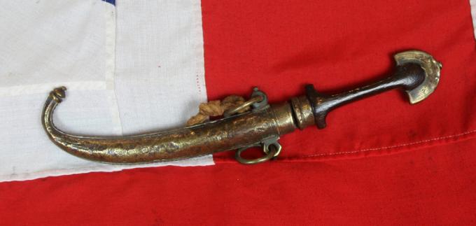 A Good 19th Century, Heavy Grade, Antique 'Berber's' Jambiya or Koummya