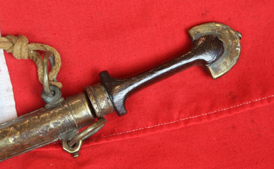 A Good 19th Century, Heavy Grade, Antique 'Berber's' Jambiya or Koummya