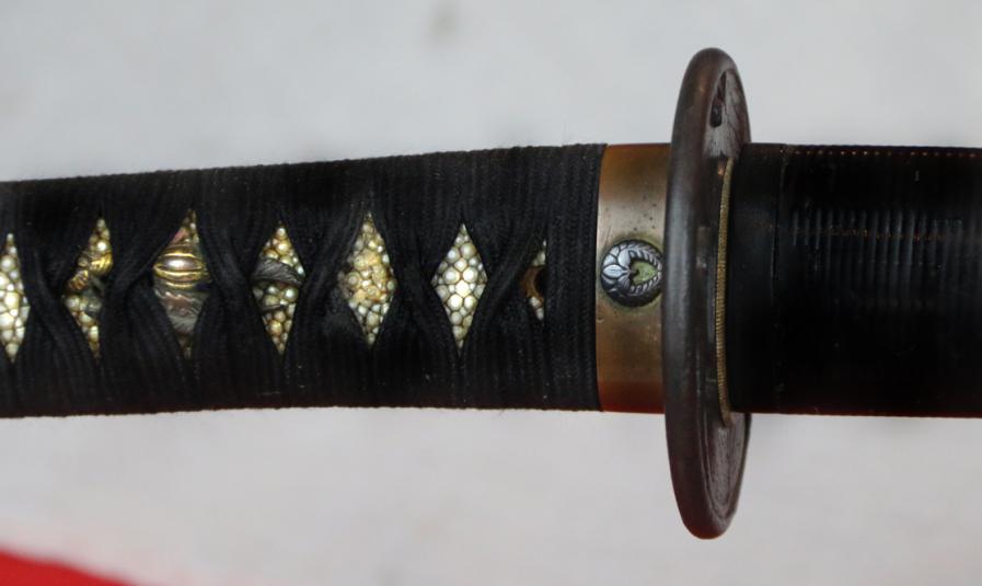 A Very Fine & Long 15th Century Katana, Around 600 Years Old, From An Historically Significant Great Samurai Clan, The Nabeshima Descendents of the Fujiwara, With Traditional Stone Polished Blade