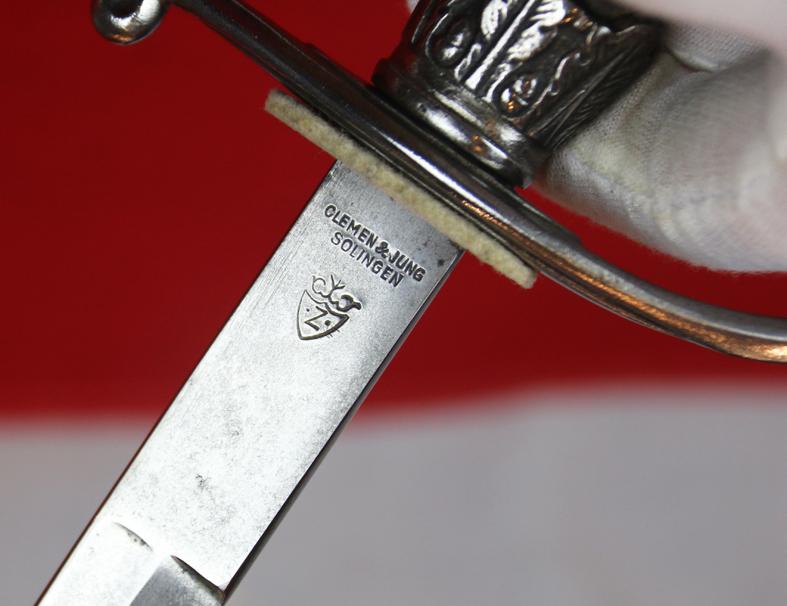 An Exceptional Condition, German, 1936 Regulation Pattern Polizei /SS {Schutzstaffel} Degan By Clemen & Jung,