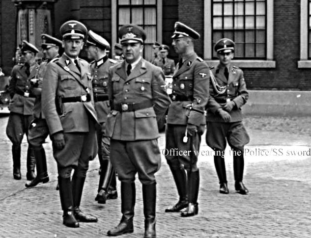 An Exceptional Condition, German, 1936 Regulation Pattern Polizei /SS {Schutzstaffel} Degan By Clemen & Jung,